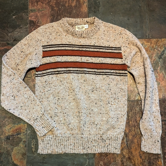 vintage 1970's 1980's CREWNECK PULLOVER SWEATER - Picture 5 of 8